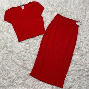 Joe & elle 2 piece skirt set • size small